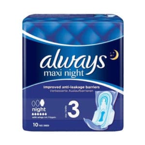 אולוויז תחבושת מקסי לילה 10 יח'